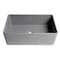 Alfi Brand Gray Matte Smooth Apron 30" x 18" Single Bowl Fireclay Farm Sink ABF3018-GM - alternate 8